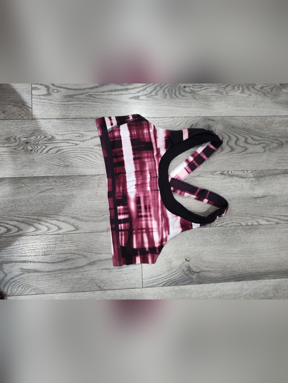 Everlast Pink and Black Patterned Sports Bra